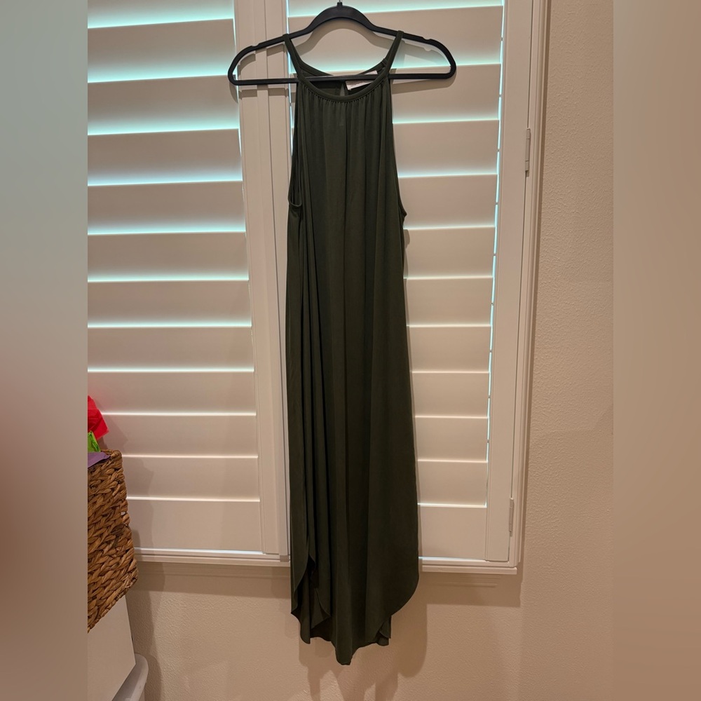 Double Zero Olive Green Sleeveless Dress